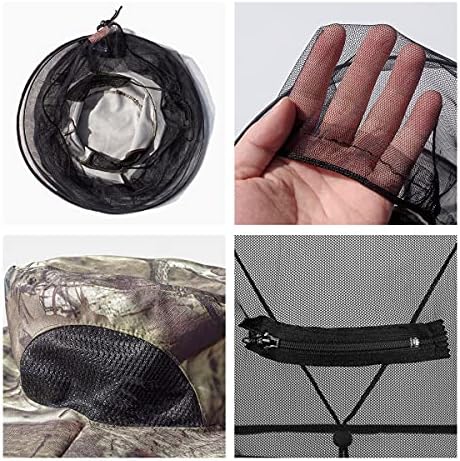 Folded and packable NC mosquito bucket hat for travel convenience