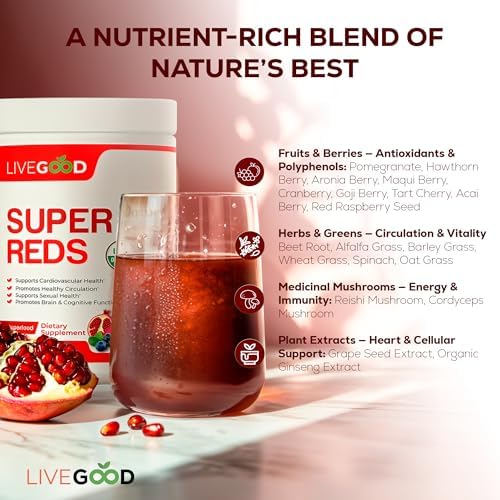LiveGood Super Reds scoop and powder texture