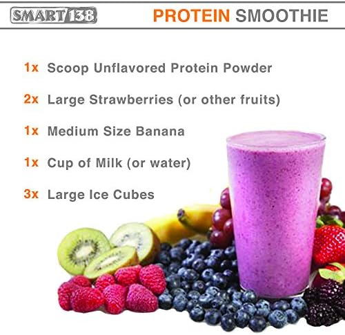 Back of Smart138 protein bag detailing the complete amino acid profile.