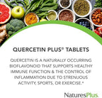 NaturesPlus allergy relief supplement ninety tablets bottle for seasonal defense