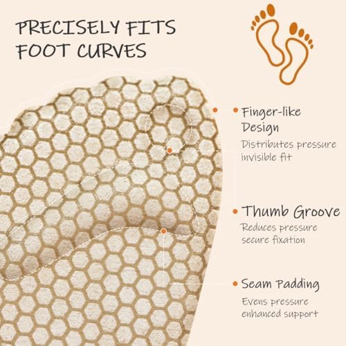 Zaiwoo invisible foot inserts placed inside a high heel sandal for pain relief.