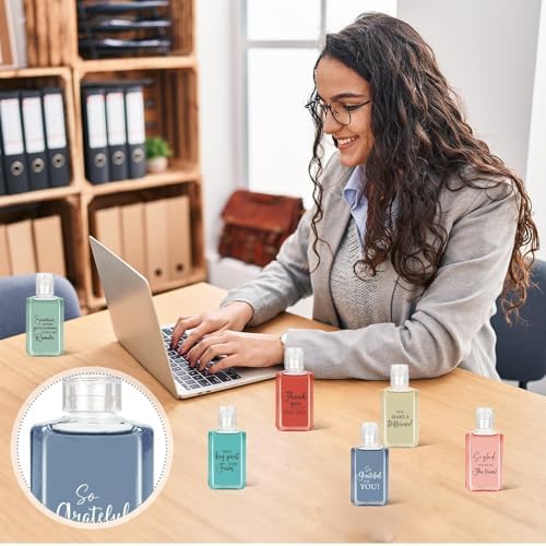 Piuaeue 50Pcs Thank You Mini Hand Sanitizer Bulk Employee Appreciation Gifts Inspirational Small Hand Sanitizer 1fl oz Travel Size Hand Soap Gift for Team Coworker Teacher Nures Office (Classical) - Image 3