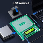 Twxire frequency generator for healing showcasing its lightweight durable ABS construction and minimal power consumption layout