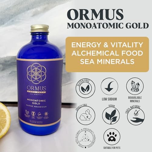 Authentic Ormus liquid minerals bottle showing trace elements