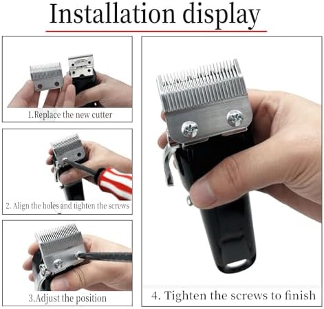 Durable stainless steel blade set for hair clipper maintenance