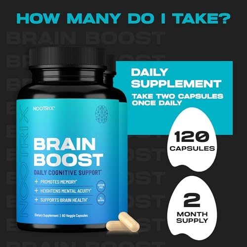 Close up of Nootrix Brain health supplement packaging highlighting Ginkgo Biloba and DMAE