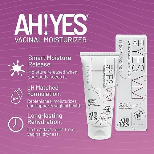 Certified organic vaginal moisturizer for menopause relief and dryness.