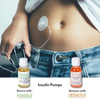 Latex free non water soluble medical skin bond application for dressings