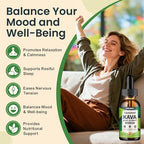 CFILIHTC Kava and Valerian Root liquid drops nutritional facts label showing ingredients
