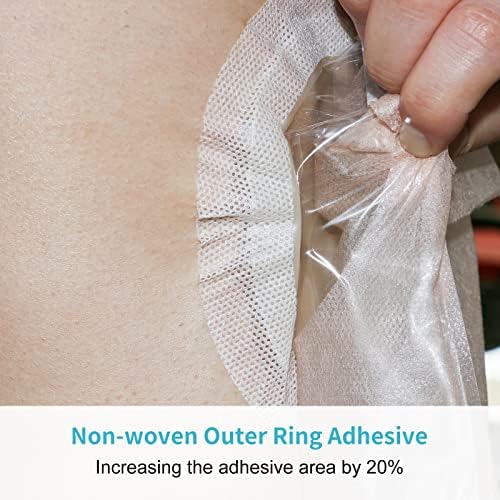 Konweda stoma care kit displaying the double sided soft non woven fabric material for quiet wear