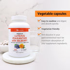 Premium eye health support supplement bottle branding