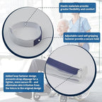 Full set of 4 Sivya urine drainage bag straps in blue.