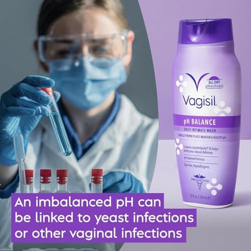 Vagisil feminine hygiene wash bottles showing LactoPrebiotic label