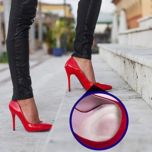 Applying anti-slip gel foot pads into formal footwear