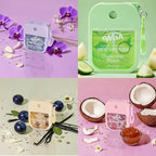 Wish Hand Sanitizer Spary Travel Size Spray 4-Piece 1.2 FL OZ (35ML) Each, Black Plum vanilla, Violet orchid sandalwood, Sweet Guava Fresh Coconut, Cucumber Melon, Hydrating and Moisturizing,(4 pack) - Image 3