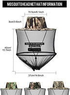 Satinior mosquito hat showcasing the face zipper mechanism