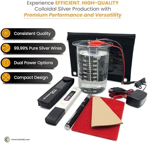 Chris Colloidal silver wire close up highlighting the high purity ninety nine percent wire elements
