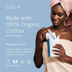 Bulk 32 count pack of LOLA USA imported organic tampons