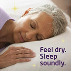 Medline FitRight maximum absorbency nighttime pad packaging detailing skin safety and odor control features.