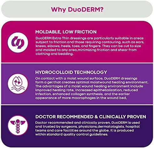 ConvaTec DuoDERM latex free beige hydrocolloid dressing showing flexible protective backing material