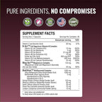 High potency Tinnitol tinnitus relief formula packaging back label displaying nutritional facts.