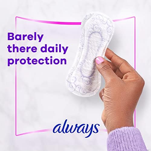 Always Radiant unscented regular absorbency liners individually wrapped patterns