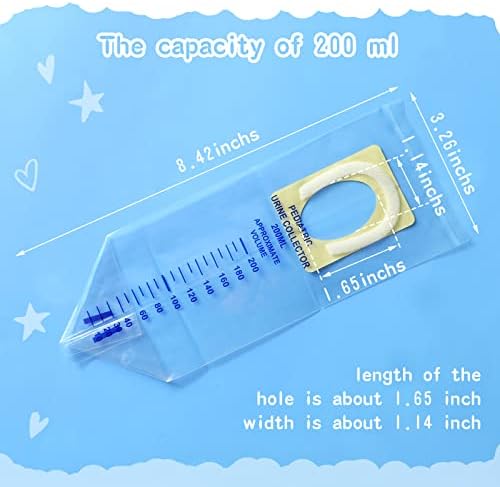 Close up of Sosation pediatric collector with graduated measurement scale