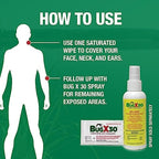 CoreTex Bug X 30 outdoor insect protection wipes ingredients label