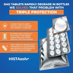 Side view of Medagel HISTAsolv Extra Strength box showing dosage instructions