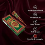 Cruelty free long lasting reddish brown hair coloring paste application
