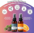 SweatyB imported USA personal care products citrus cedar scent.