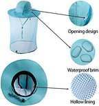 HunterBee fishing and gardening hat with insect netting protection