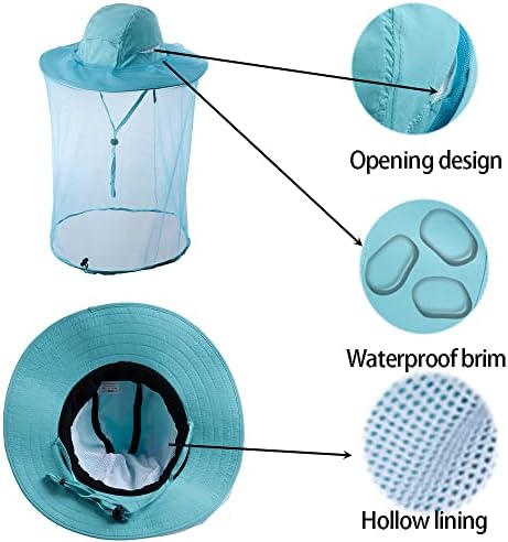 HunterBee fishing and gardening hat with insect netting protection