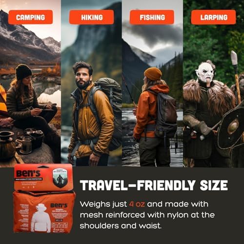 Outdoor enthusiast wearing Ben's InvisiNet bug gear