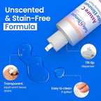 Side view of Safe N' Simple Assure C ostomy lubricant bottle packaging