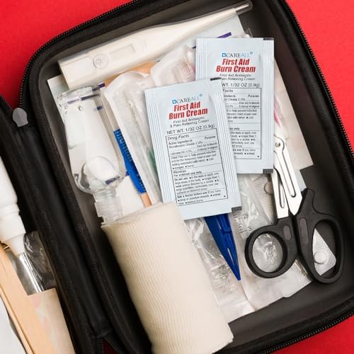 Sterile single use burn cream packets for home first aid kits