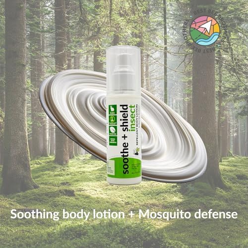 Premium paraben free insect repellent lotion and mist ingredients list view.