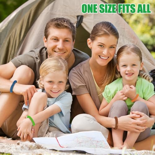 Close up of stretchy silicone mosquito repellent bracelet material