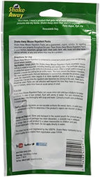 Organic non-toxic essential oil rodent repellent pouches arranged neatly outside of the resealable protective packaging.