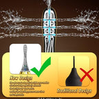 Seven spout booster jet nozzle for 360 degree internal cleansing.