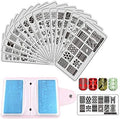 FingerAngel 21 Piece Nail Stamping Kit with storage case