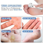 Hygienic stainless steel dead skin shaver for home pedicure routines.
