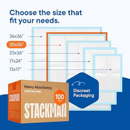 Stack Man medical grade bed protection pads stack