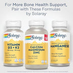 Top cap view of authentic Solaray Manganese mineral supplement