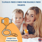 Captain Dry wireless bedwetting alarm packaging showing contents for boys and girls.