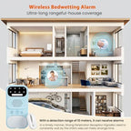 Smart bedwetting alarm with 8 sound and vibration modes for deep sleepers.