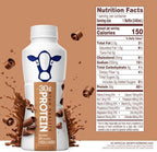 Fairlife 30g protein chocolate and vanilla bottles showing nutrition facts.
