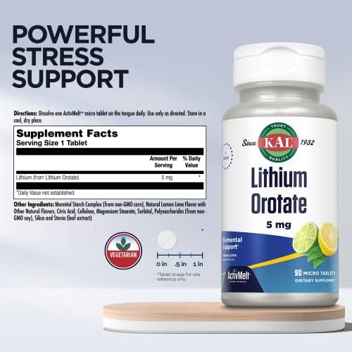 KAL Lithium Orotate premium brain health supplement lifestyle view