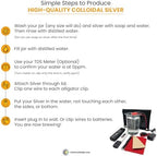 Chris Colloidal home generator setup alongside the electronic testing components