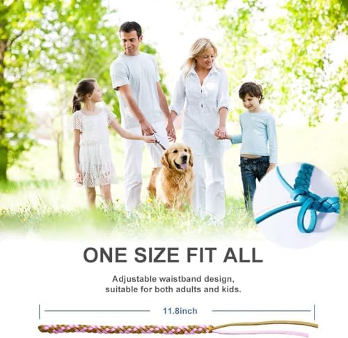 BuggyBands insect repellent wristbands being worn outdoors